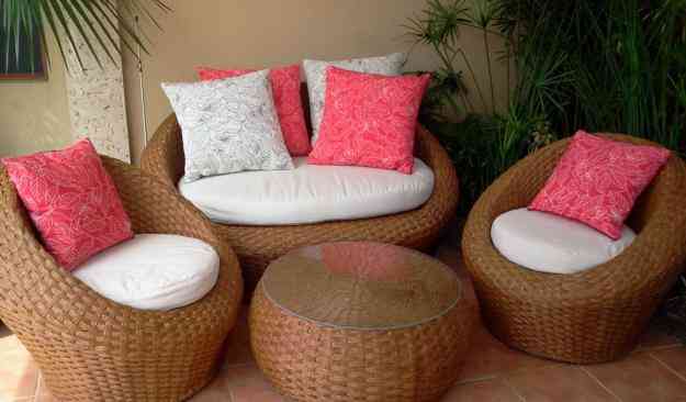 PRECIOSO JUEGO DE SALA DE RATTAN Samborondón Hogar Jardin Muebles