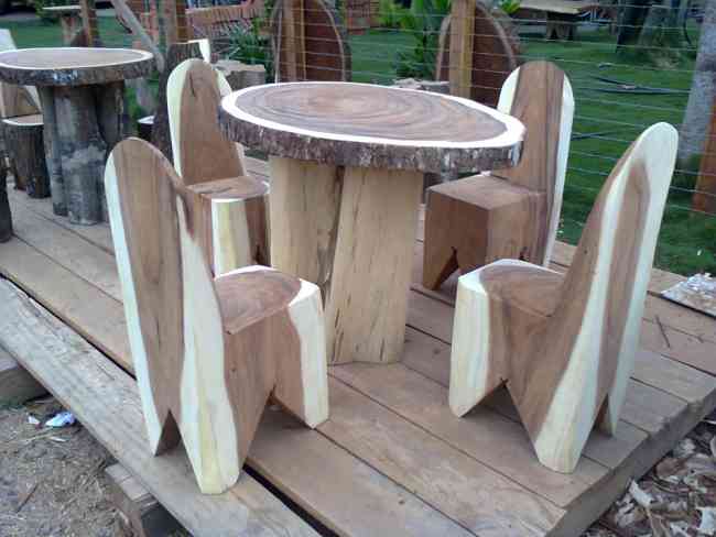 Mesas rusticas al natural manta hogar jardin muebles