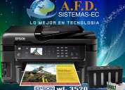 Impresora epson wf 3520 con sistema de tinta continua