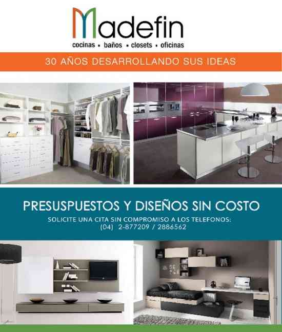 MADEFIN (cocinas, baños, closets, oficinas y muebles de tv y personalizados)