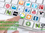 Mantenimiento y administración de redes sociales